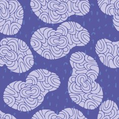 Cartoon Seamless cloud pattern N2