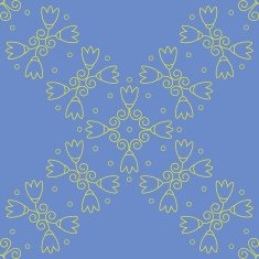 Vector Illustration - Seamless floral lilac wallpaper