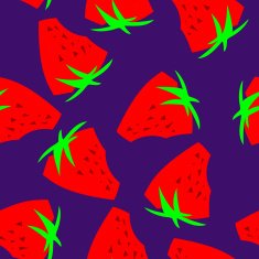 Strawberry seamless pattern background N4