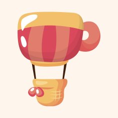 style hot air balloon theme elements N68