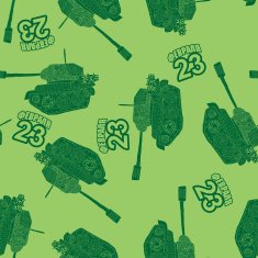 23 February seamless background from the tanks The pattern of