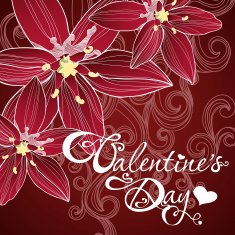 valentine's day card with lilly N2