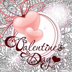 Valentine's Day Card with Hearts N10