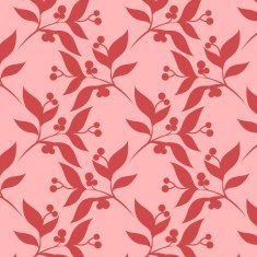 gentle abstract vector seamless floral pattern with leaves N3
