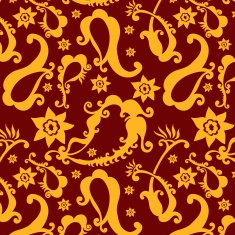 beautiful golden paisley seamless background N2