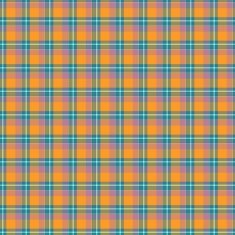 Orange green seamless tartan cloth pattern N2