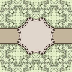 Vintage vector flower frame N18