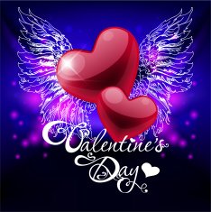 Valentine's Day Card with Hearts N16