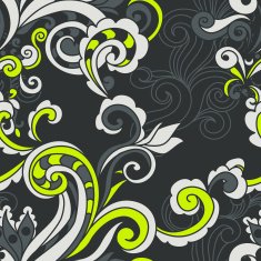 Abstract floral vector seamless pattern N5