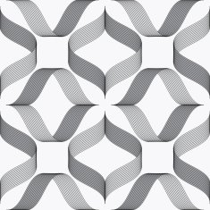 Ribbons forming rhombus pattern