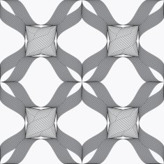 Ribbons dark and light forming net with knots pattern