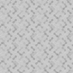 Gray ornament with translucent rounded shapes