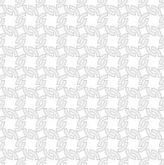 Gray ornament with striped semicircles