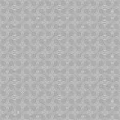Gray ornament with slim offset rounded shapes