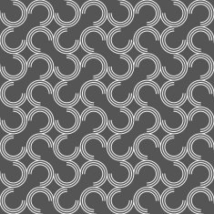 Dark gray ornament with offset c shapes