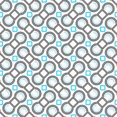 Blue and gray c shapes squares