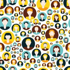 People seamless pattern N6