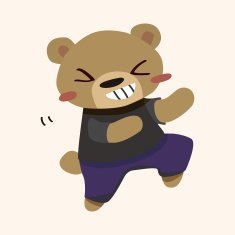 animal bear cartoon theme elements N27