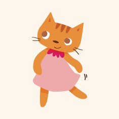 animal cat cartoon theme elements N30