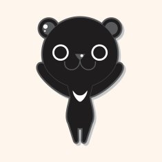 animal bear cartoon theme elements N28