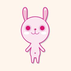 animal rabbit cartoon theme elements N58