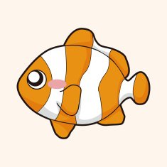 animal fish cartoon theme elements N13
