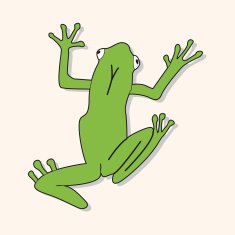 animal frog cartoon theme elements N19