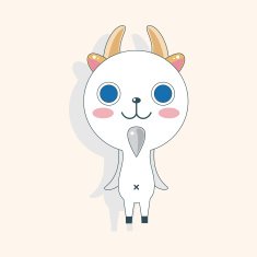animal goat cartoon theme elements N8
