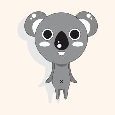animal koala cartoon theme elements N13