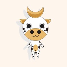 animal cow cartoon theme elements N14