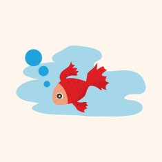 animal fish cartoon theme elements N14