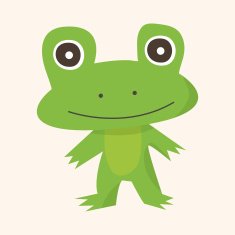 animal frog cartoon theme elements N20