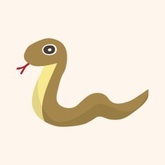 animal snake cartoon theme elements N10