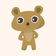animal bear cartoon theme elements N29