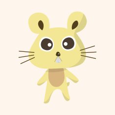 animal mouse cartoon theme elements N34