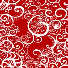 Abstract floral vector seamless pattern N8