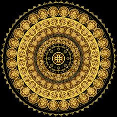 Concentric circular ornament