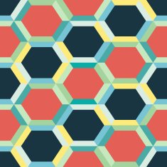 Seamless abstract background made of honeycombs