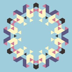 Circular geometric background N28
