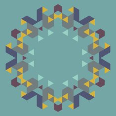 Circular geometric background N29