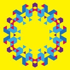 Circular geometric background N30