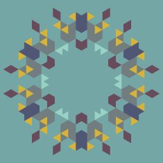 Circular geometric background N34