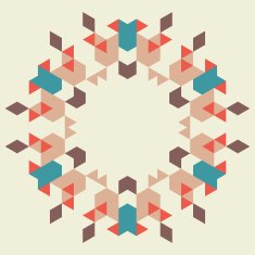 Circular geometric background N35