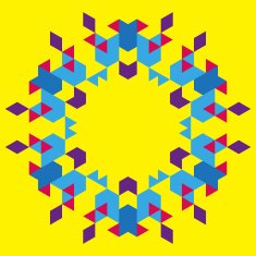 Circular geometric background N36