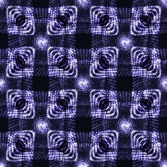 seamless blue glowing ethnic pattern N4