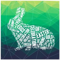 Happy Easter style card N2
