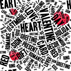 Valentines day modern lettering background N2
