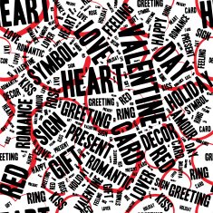 Valentines day modern lettering background N3