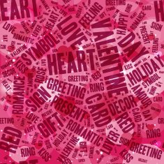 Valentines day modern lettering background N6
