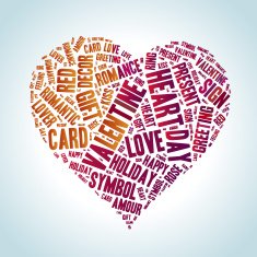 Valentines day modern lettering background N7